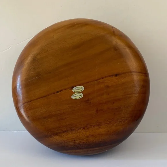 Handcrafted Large Wooden Bowl Monkey Pod Wood - Picture 4 of 7